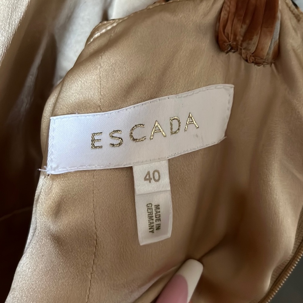 Escada leopard print dress